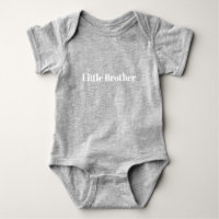 Little Brother white custom name text cute