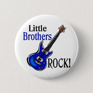 Little Brothers Rock! 2 Inch Round Button