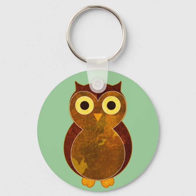 Little Brown Owl Keychain (Front)