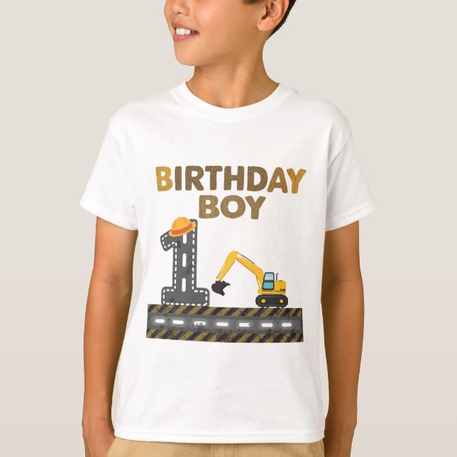 Little Builder 1st Birthday Tee (Front)