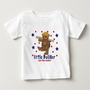 Little Builder Like Daddy Baby T-Shirt