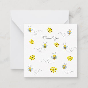 Little Bumble Bee Mini Thank You Note Card