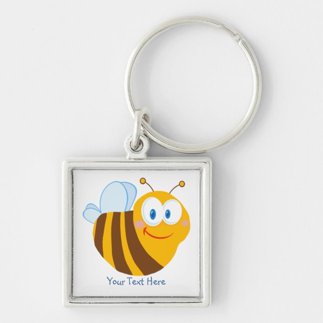 Little Bumblebee (personalized) Keychain (Front)
