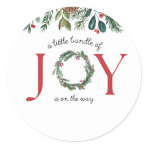 little bundle of joy baby shower stickers