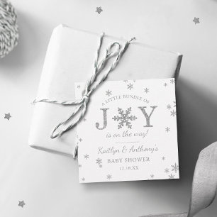 Little Bundle Of Joy Christmas Baby Shower Favour Tags