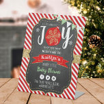 "Little Bundle Of Joy" Christmas Baby Shower Pedestal Sign<br><div class="desc">Celebrate in style with this trendy baby shower welcome sign. The design is easy to personalize with your own wording and your family and friends will be thrilled when they see this fabulous party sign. Matching party items can be found in the collection.</div>