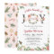 Little Bundle of JOY Christmas Floral Baby Shower