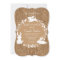 Little Bunnies Brown Invitation