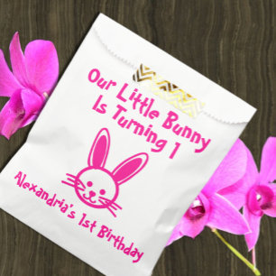 Little Bunny 1st Birthday Favour Bag