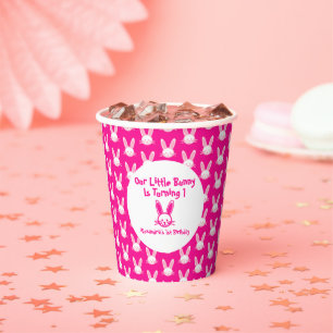 Little Bunny 1st Birthday Paper Cups