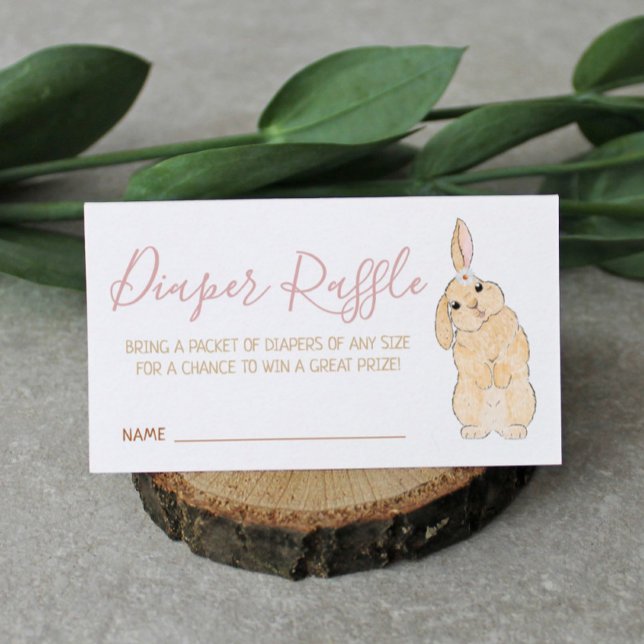 Little Bunny Diaper Raffle  Enclosure Card (Creator Uploaded)