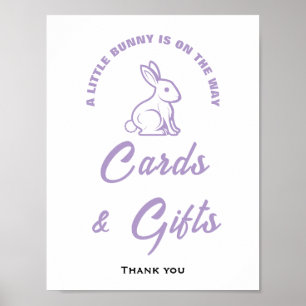 Little Bunny Easter Baby Shower Cards & Gifts Sign