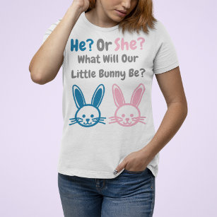 Little Bunny Gender Reveal T-Shirt