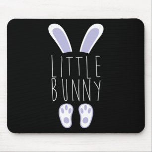 Little Bunny Happy Easter Egg Hunting Funny Easter Mouse Pad