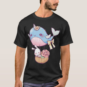 Little bunny in a whale balloon T-Shirt