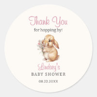 Little Bunny Pastel Floral Thank You
