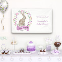 Little Bunny Rabbit and Pretty Flowers Baby Shower