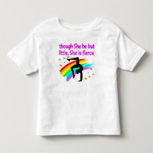 LITTLE BUT FIERCE GYMNAST TODDLER T-SHIRT