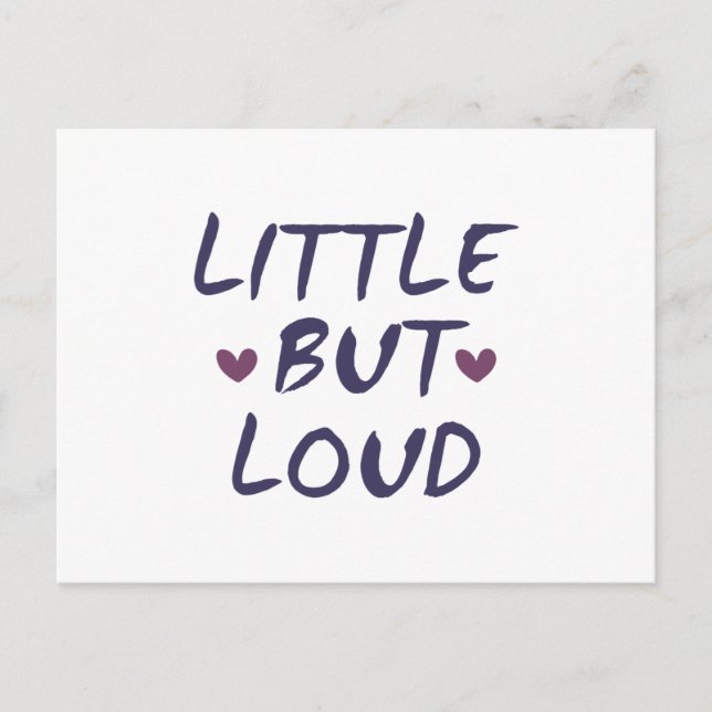 Little but loud postcard (Front)