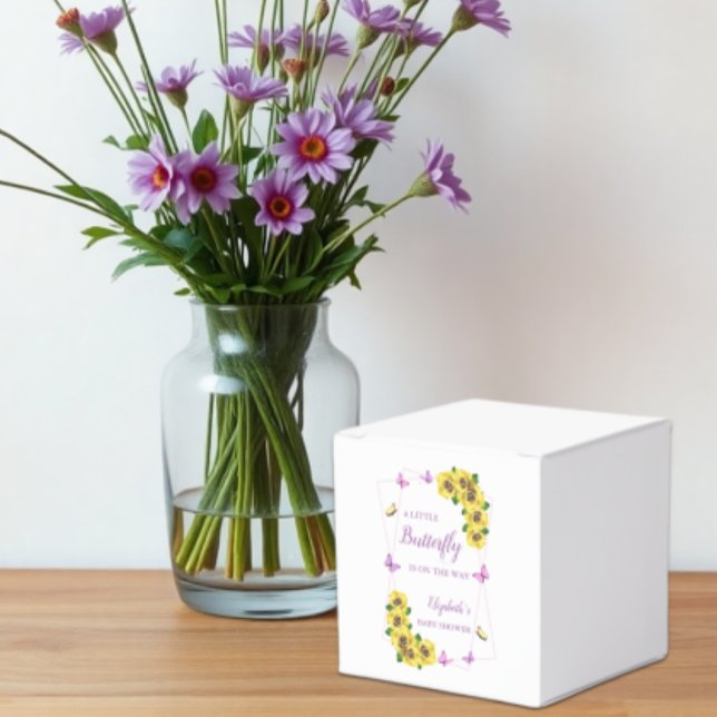 Little Butterfly Baby Shower Favor Box (Creator Uploaded)