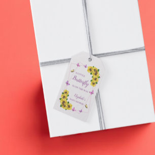 Little Butterfly Baby Shower Gift Tags