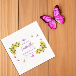 Little Butterfly Baby Shower Napkin