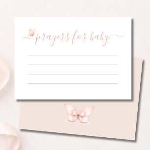 Little Butterfly Baby Shower Prayers For Baby Card