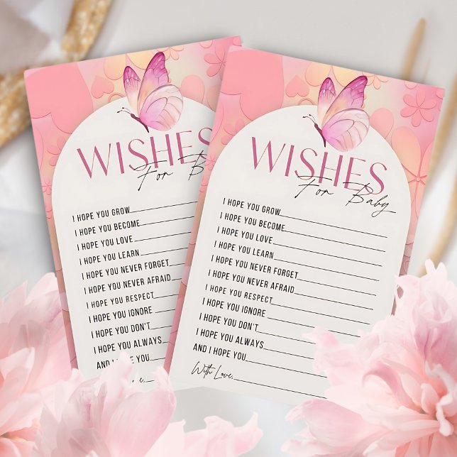 Little Butterfly Baby Shower wishes for baby (Creator Uploaded)