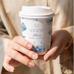 Little Butterfly Boy Baby Shower Paper Cups