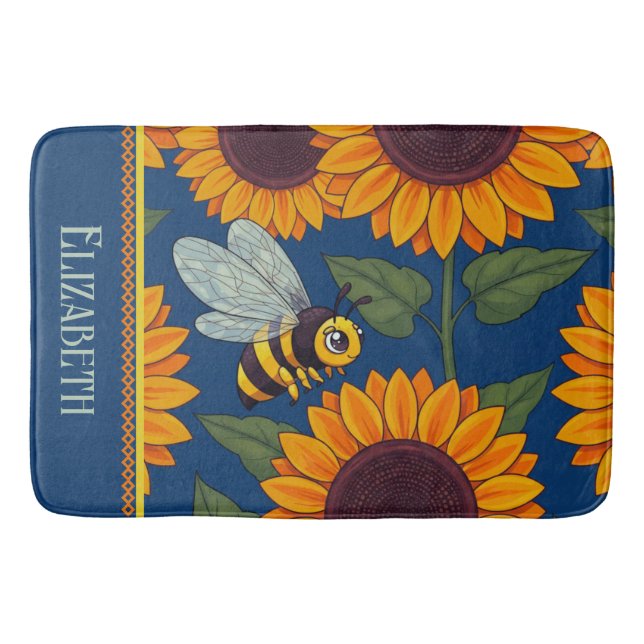 Little Buzzers Bath Mat (Front)