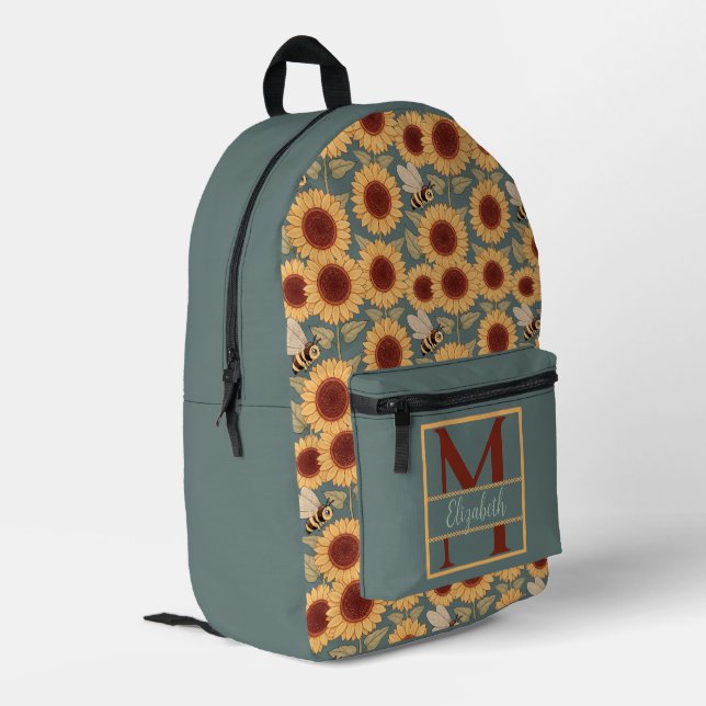 Little Buzzers Printed Backpack (Back Corner Left)