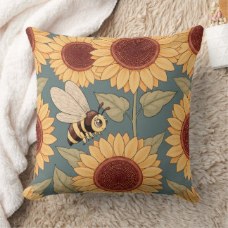 Little Buzzers Throw Pillow