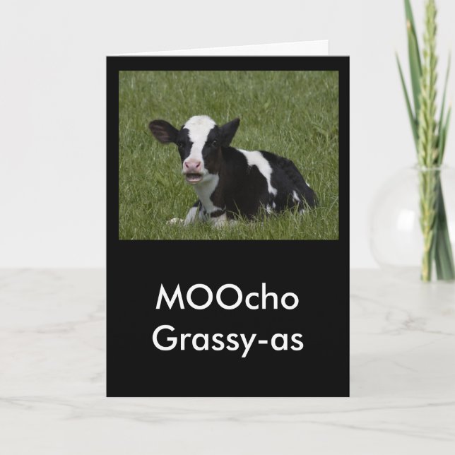 Little Calf Thank You Card (Front)
