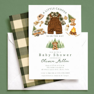 Little Camper Baby Shower Invitation