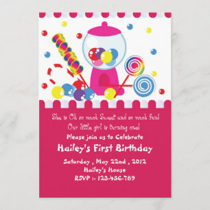 Little Candy Shop Invitation