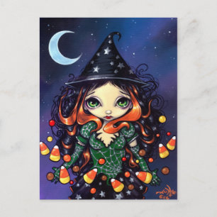 "Little Candy Witch" Postcard