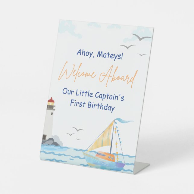 Little Captain Welcome Sign (Front)