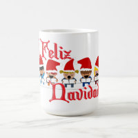 Little Carolers Singing Feliz Navidad Christmas