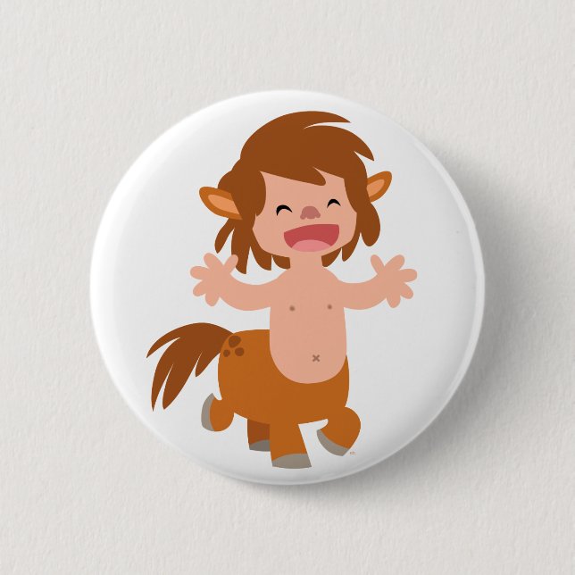 Little Cartoon Centaur 2 Inch Round Button (Front)