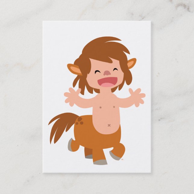 Little Cartoon Centaur ACEO/business card (Front)