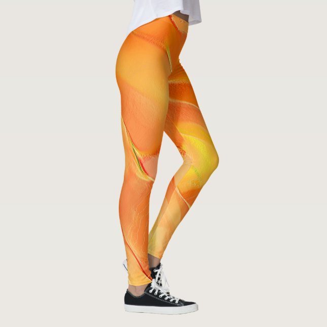 Little carved in yellow and many orange leggings (Right)