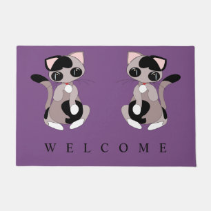 Little cat Doormat Welcome