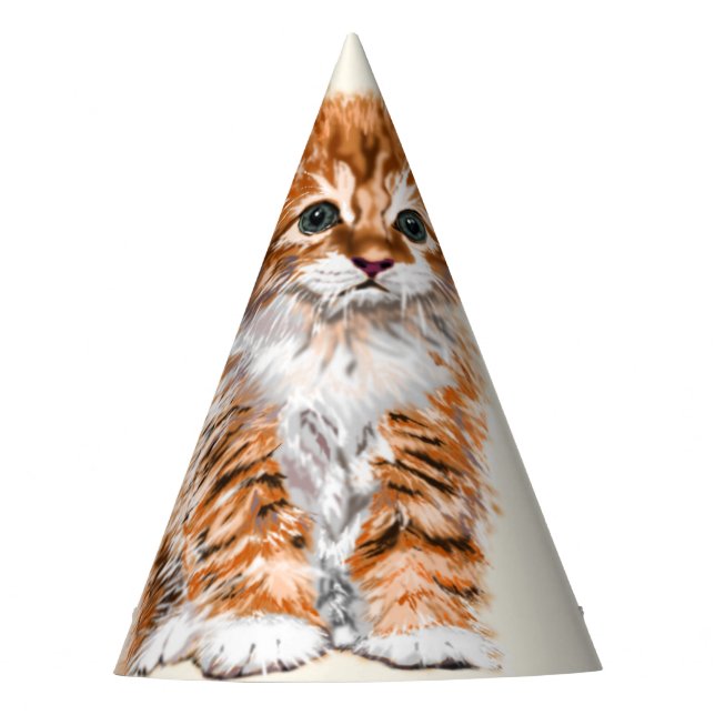 Little Cat Party Hat Kitten (Front)