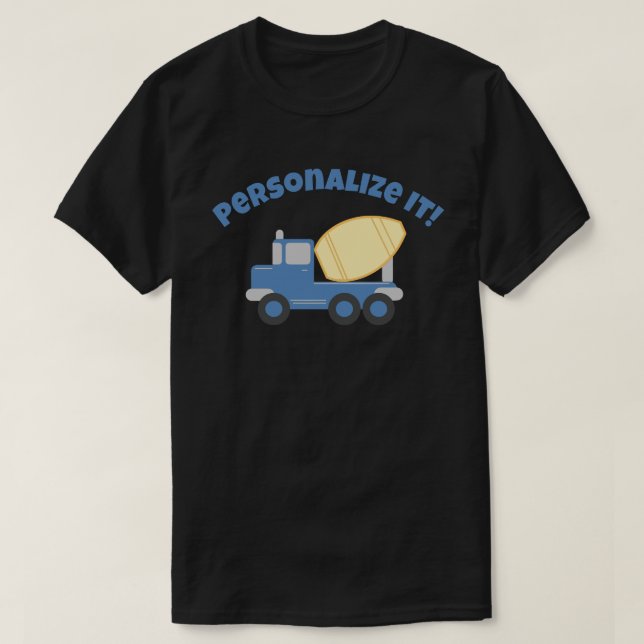 Little Cement Truck T-Shirt (Design Front)