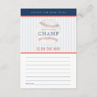 Little Champ Baseball Advice for Mum Baby Shower