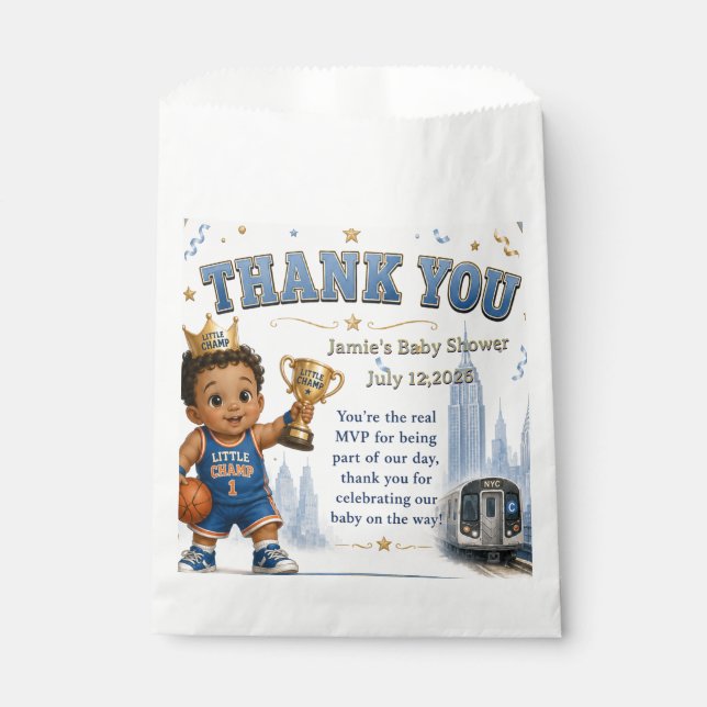 Little Champ Favour Bags (Front)