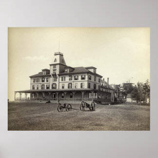 Little Chebeague Island Waldo Hotel circa 1890 Poster