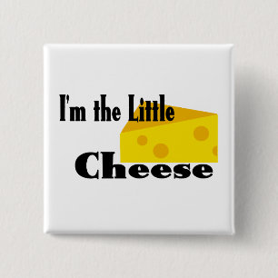 Little Cheese 2 Inch Square Button