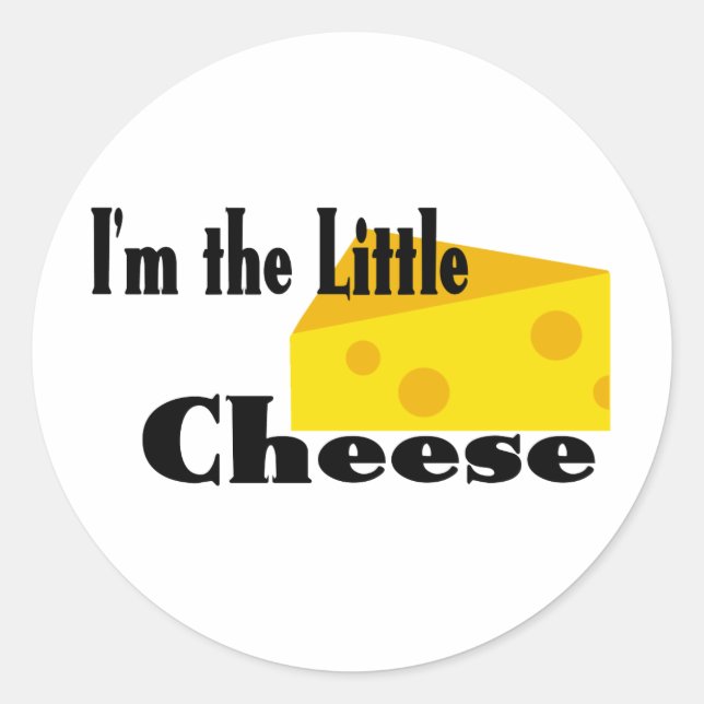 Little Cheese Classic Round Sticker (Front)