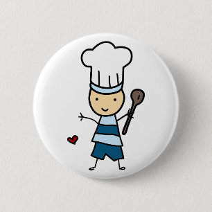 Little Chef Boy 2 Inch Round Button
